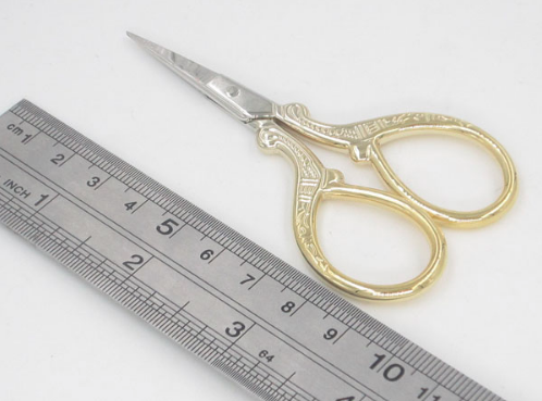 Embroidery Scissors - Gold Decorative